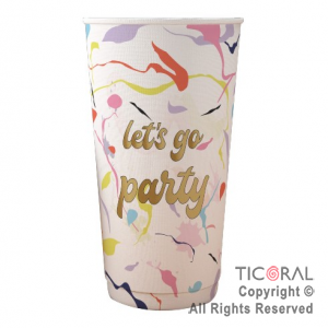 LET�S GO PARTY VASO GRANDE x 8